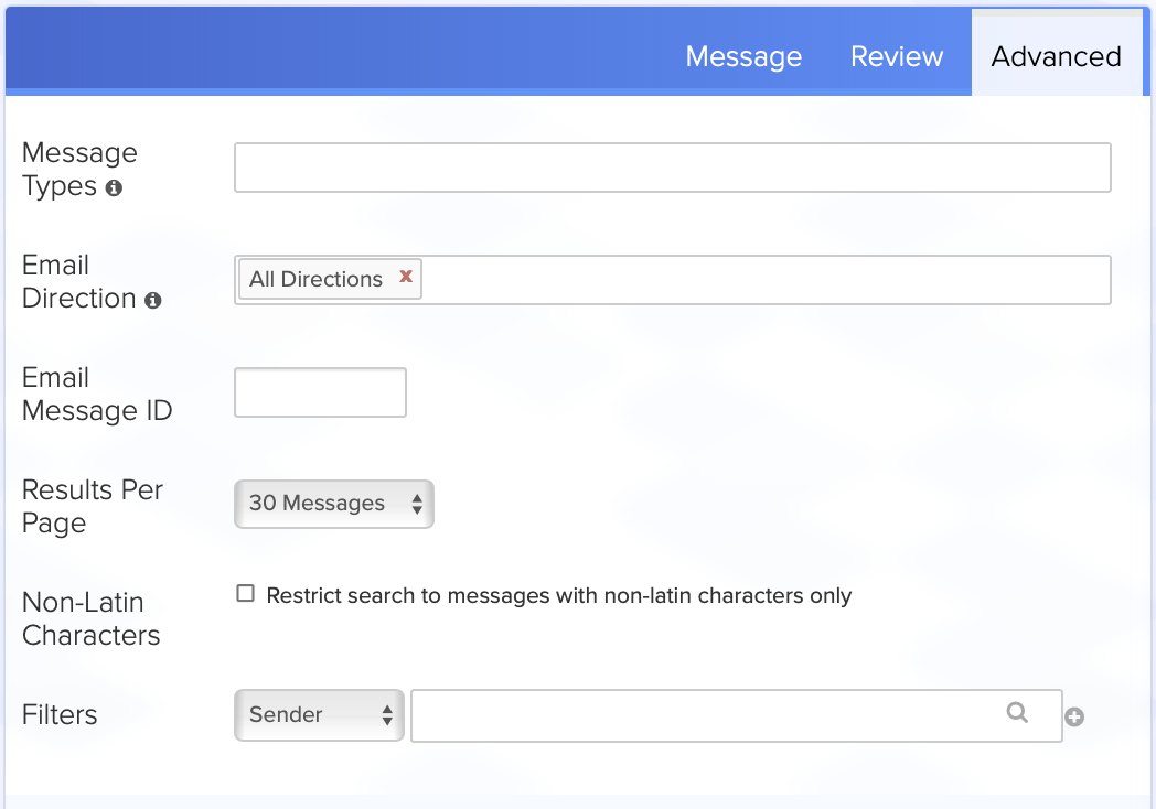 Previous advanced tab with system-level fields